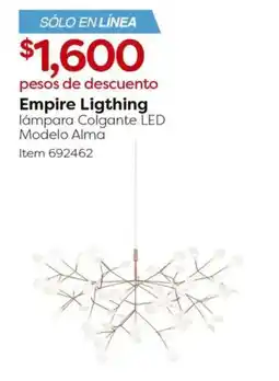 Costco Empire Lighting lámpara colgante LED modelo alma oferta