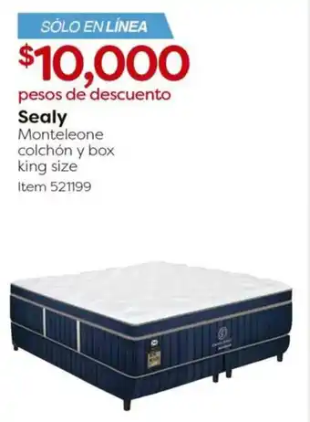 Costco Sealy monteleone colchon y box king size oferta
