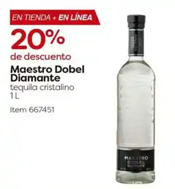 Costco Maestro Dobel Diamante tequila cristalino oferta