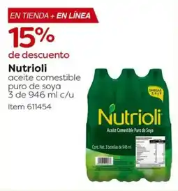Costco Nutrioli aceite comestible puro de soya oferta