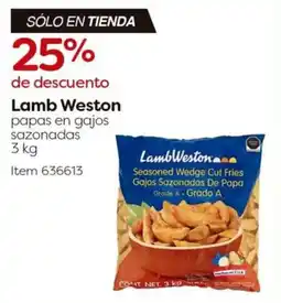Costco Lamb Weston papas en gajos sazonados oferta