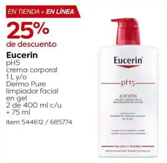 Costco Eucerin pH5 crema corporal oferta