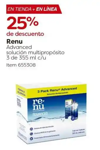 Costco Renu advanced solucion multiproposito oferta