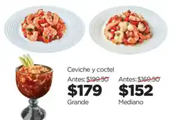 Chedraui Ceviche y coctel grande oferta