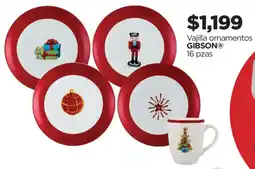 Chedraui Gibson vajilla ornamentos oferta