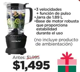 Chedraui Nutribullet licuadora blender 1200W oferta