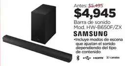 Chedraui Samsung barra de sonido oferta