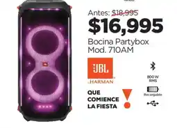 Chedraui JBL bocina partybox oferta
