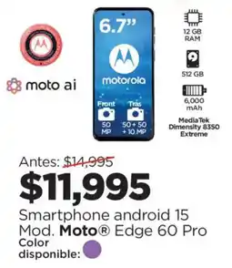 Chedraui Moto Edge 60 Pro oferta