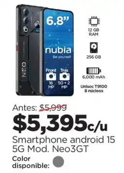 Chedraui Nubia Neo 3GT oferta