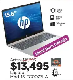 Chedraui HP Laptop 15.6" oferta