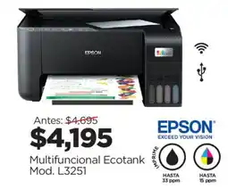 Chedraui Epson Ecotank L3251 oferta