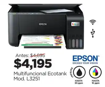 Chedraui Epson Ecotank L3251 oferta