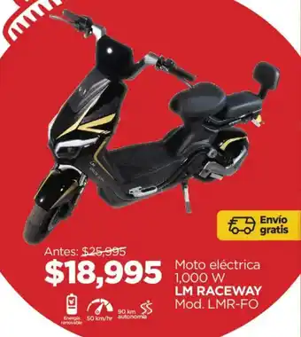 Chedraui LM Raceway moto eléctrica 1000 W oferta