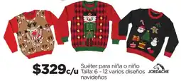 Chedraui Jordache suéter para niña o niño oferta