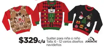 Chedraui Jordache suéter para niña o niño oferta