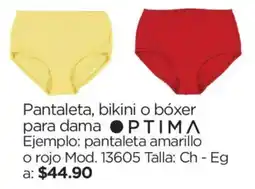 Chedraui Optima pantaleta, bikini o bóxer para dama oferta