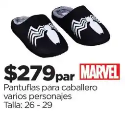 Chedraui Marvel pantuflas para caballero oferta