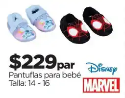 Chedraui Disney Pantuflas para bebé oferta