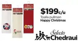 Chedraui Happy Christmas toalla pullman oferta