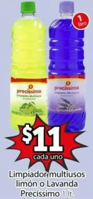 Soriana Mercado Limpiador Multiusos Limón o Lavanda Precíssimo 1lt oferta