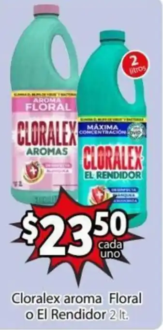 Cloralex Aroma Floral o El Rendidor 2lt