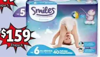 Soriana Mercado Pañal Smiles Baby Essentials 40 Pañales oferta
