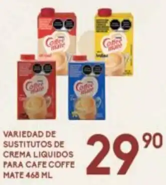 Alsuper Variedad de Sustitutos de Crema Liquidos para Cafe Coffee Mate 465ml oferta