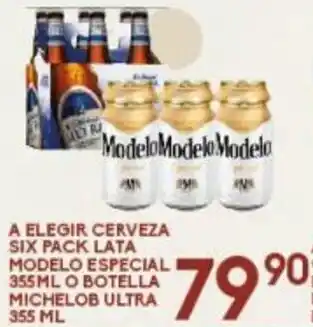 A Elegir Cerveza Six Pack Lata Modelo Especial 355ml o Botella Michelob Ultra 355ml