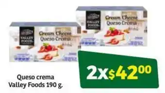 Soriana Súper Queso Crema Valley Foods 2x190g oferta