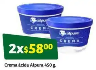 Soriana Súper Crema Ácida Alpuara 2x450g oferta