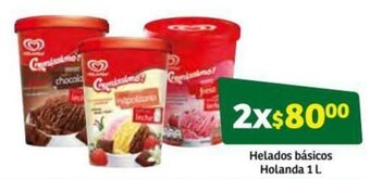 Soriana Súper Helados Básicos Holanda 2x1L oferta