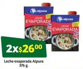 Soriana Súper Leche Evaporada Alpura 2x376g oferta