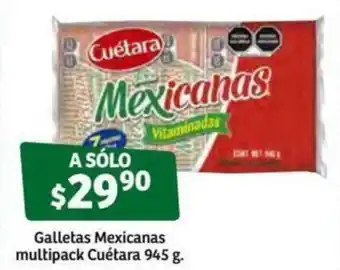 Soriana Súper Galletas Mexicanas Multipack Cuétara 945g oferta