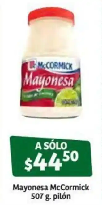 Soriana Súper Mayonesa McCornmick Pilón 507g oferta
