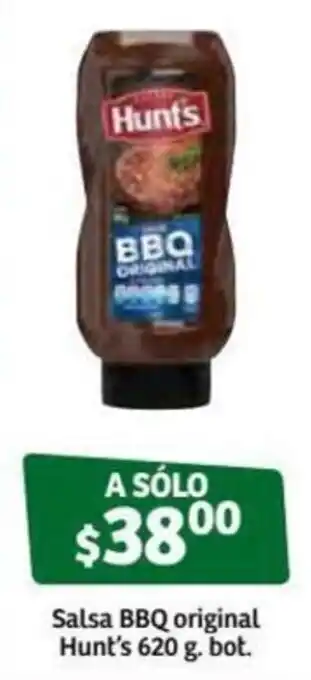Soriana Súper Salsa BBQ Original Hunt's 620g oferta