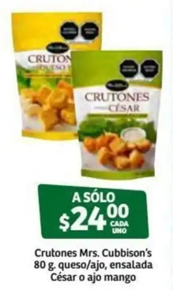 Crutones Mrs. Cubbison's Queso 80g/Ajo, Ensalada César o Ajo Mango