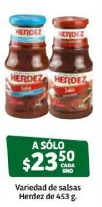 Soriana Súper Variedad de Salsas Herdez 453g oferta