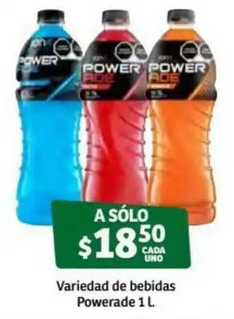Variedad de Bebidas Powerade 1L