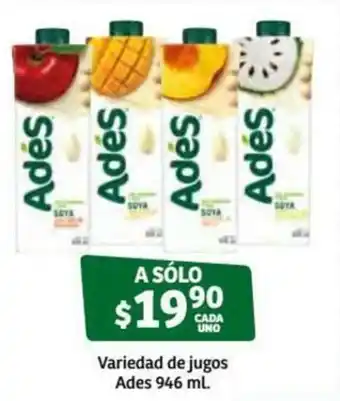 Soriana Súper Variedad de Jugos Ades 946ml oferta