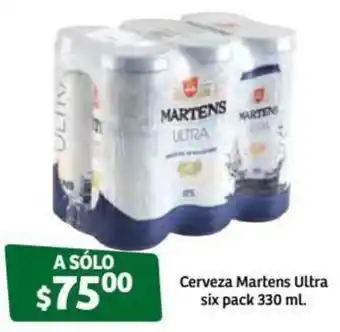 Soriana Súper Cerveza Martens Ultra 6x330ml oferta