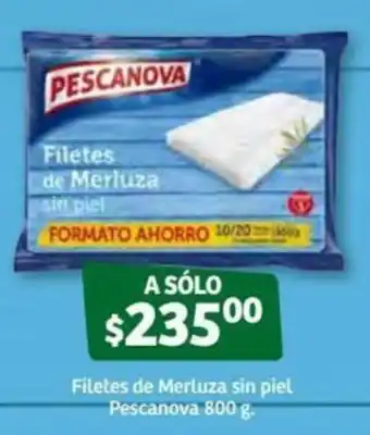 Soriana Súper Filetes de Merluza sin Piel Pescanova 800g oferta