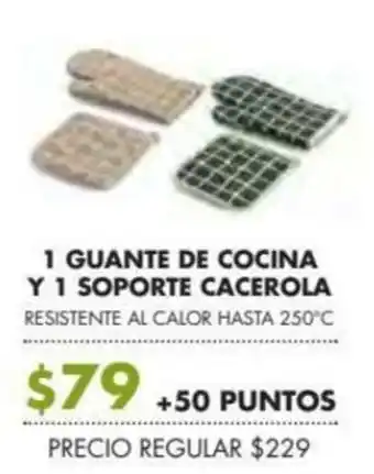 Guante de Cocina y Soporte Cacerola