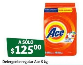 Soriana Súper Detergente Regular Ace 5kg oferta