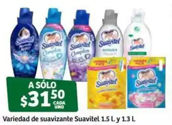Soriana Súper Variedad de Suavizantes Suavitel 1.5L y 1.3L oferta