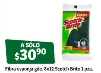Fibra Esponja Scotch Brite 8x12 1 pza