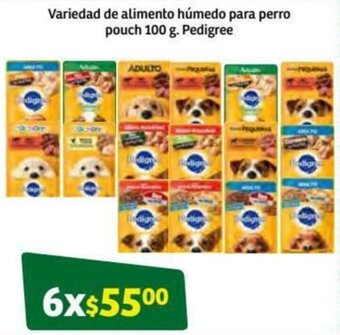 Variedad de Alimento Húmedo para Perro Pedigree 6x100g