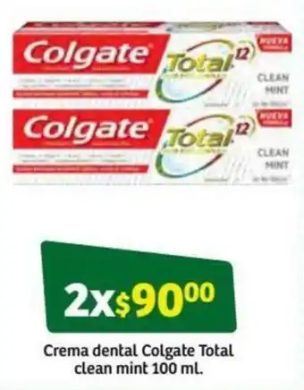 Soriana Súper Crema Dental Colgate Total Clean Mint 2x100ml oferta