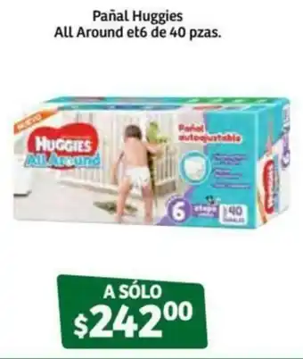 Pañal Huggies et6 40 pzas