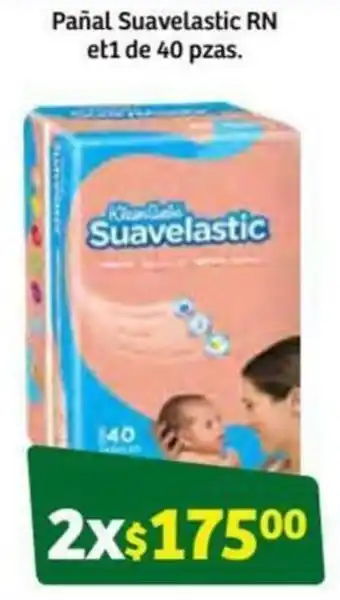 Pañal Suavelastic RN et1 2x40 pzas